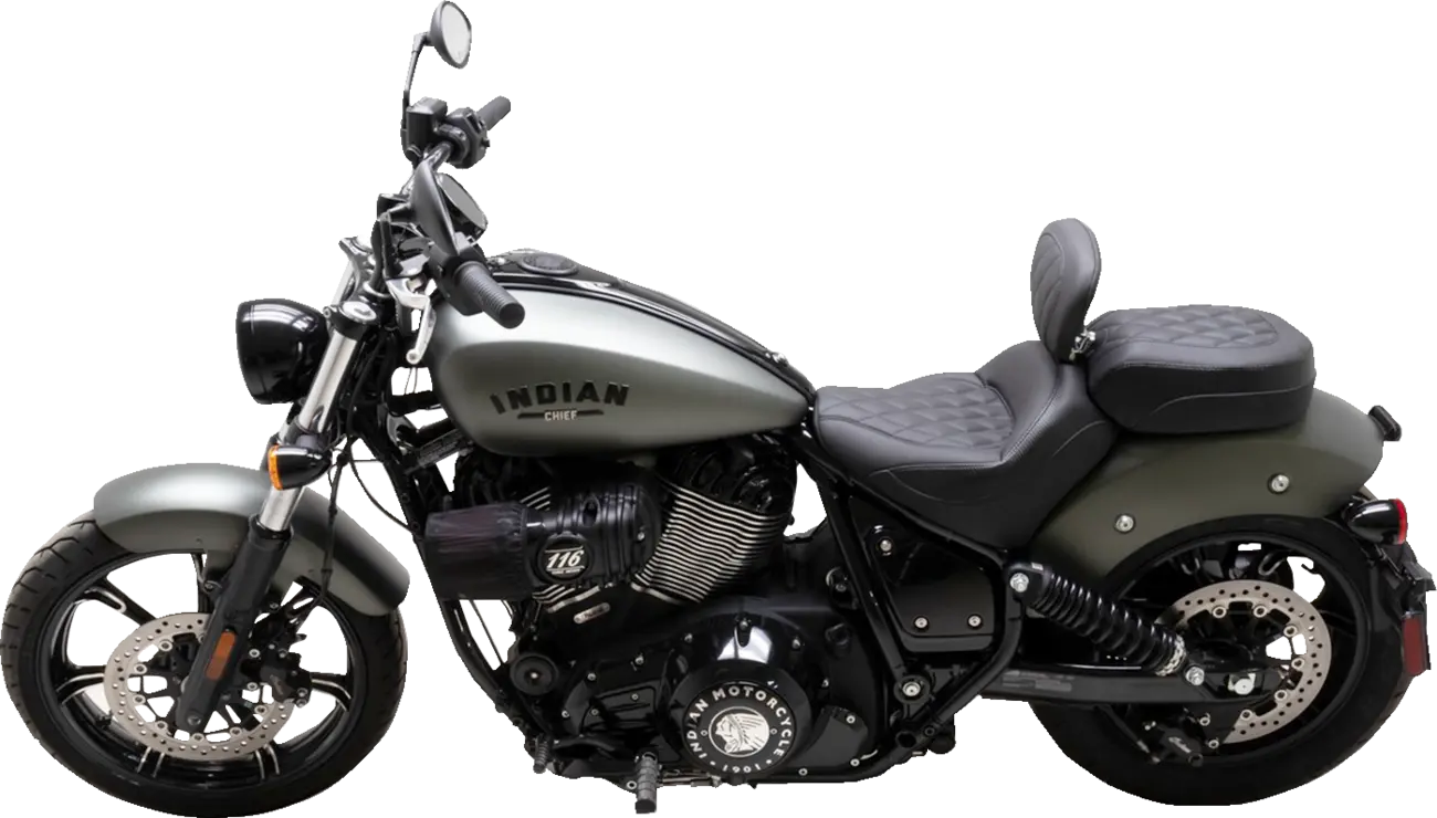 Mustang Standard Touring Solo Seat - For INDIAN