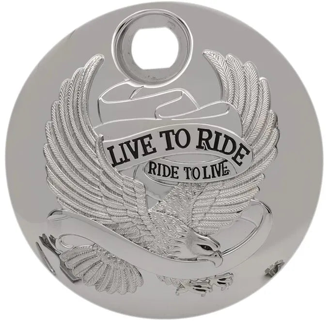 Drag Specialties "Live To Ride" Fuel Console Door