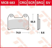 Trw Sv Series Sintrede Bremseklodser - Foran