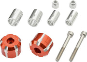 Daytona Handlebar End Weights - Orange Anodized Aluminum