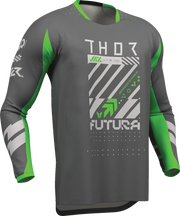 Thor Launchmode Futura Jersey - Light Gray/Charcoal Gray/Fluorescent Green