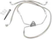 Drag Specialties Ekstra Lang Bremse Slange Kit - Rustfrit Stål