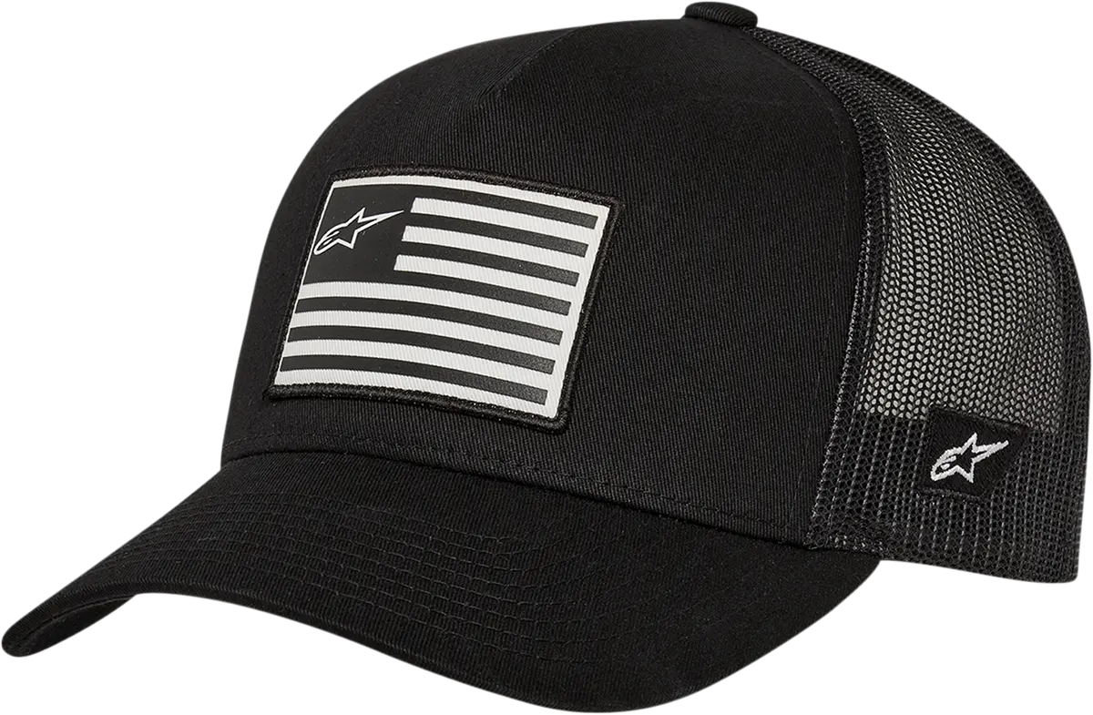 Alpinestars Flag Curved Bill Mesh Back Snapback Hat