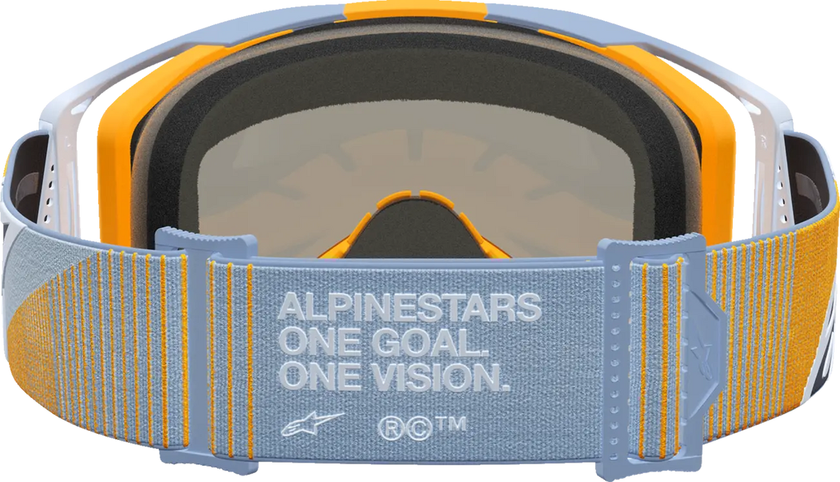 Alpinestars Vision 8 Maven Goggle Dust Blue Orange Mirror-Silver