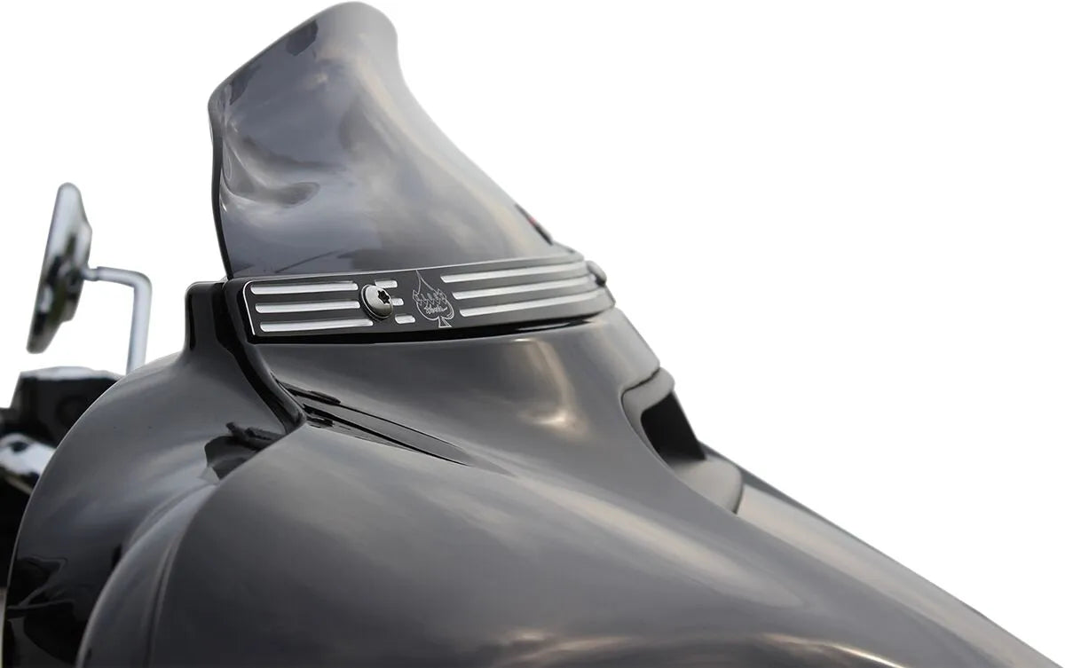Klock Werks Flare Windshield - Black Smoke