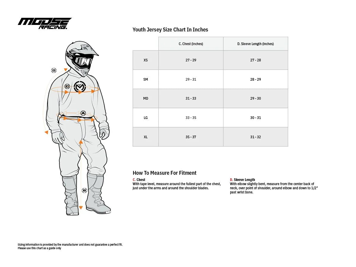 Moose Offroad Youth Agroid Jersey - Blue/Red/White