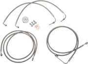 La Choppers rustfri stål bremseslange kit med ABS