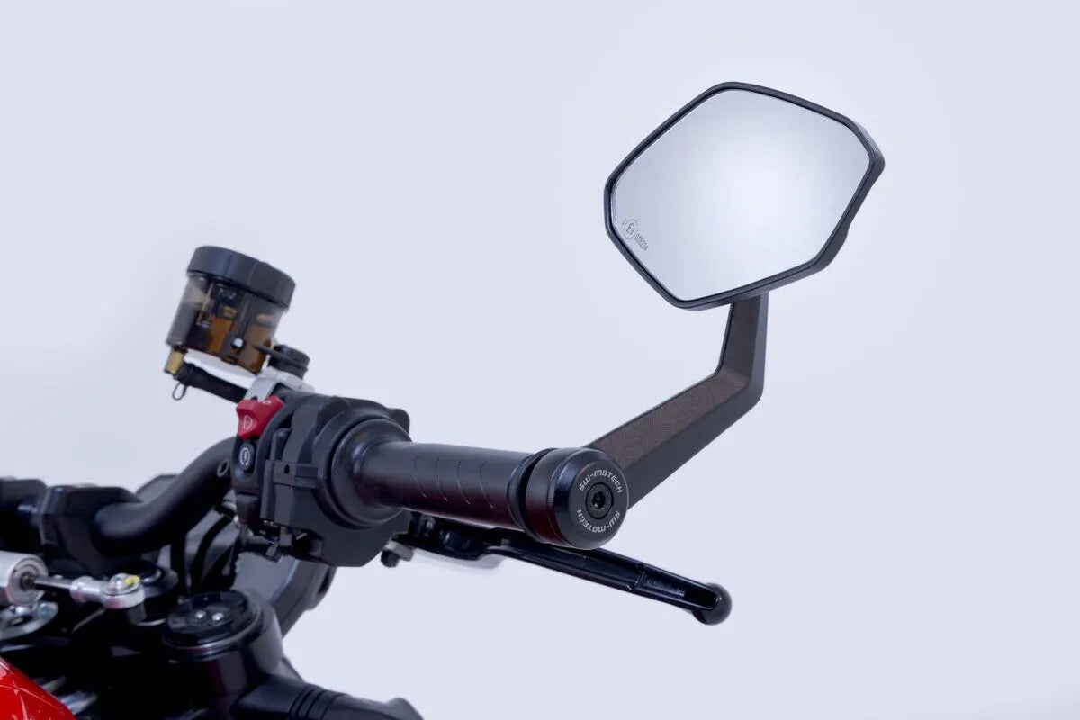 Sw-motech Bar End Mirrors - Black Aluminum