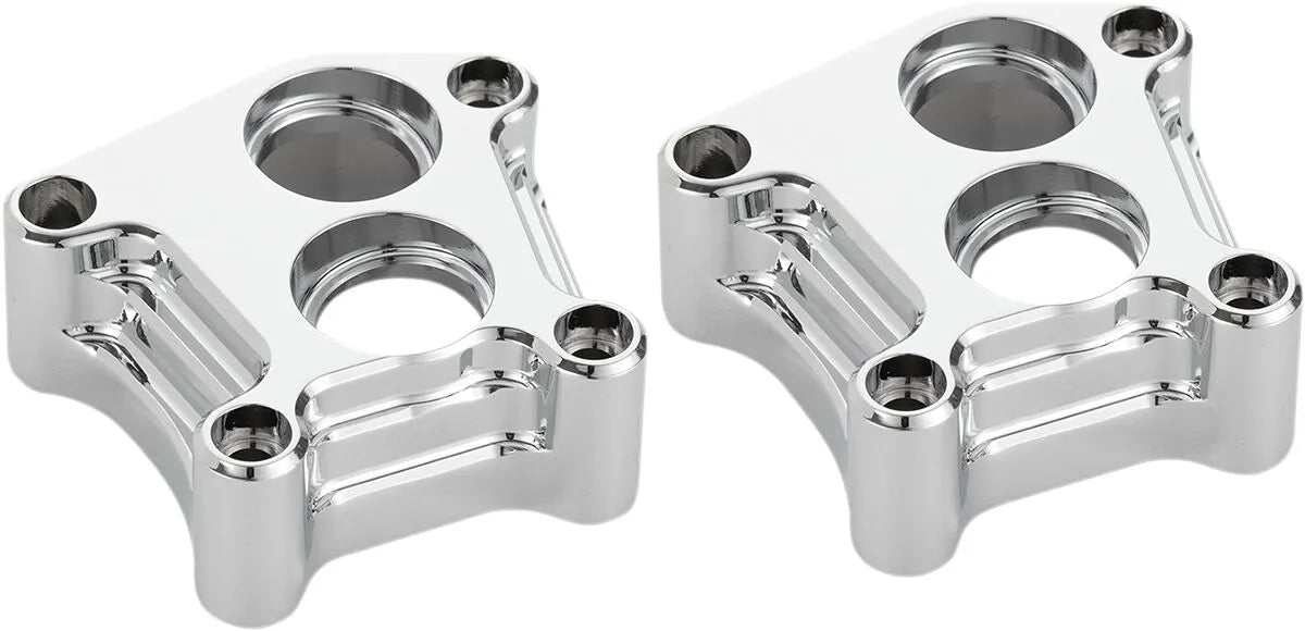 Arlen Ness 10 Gauge Lifter Block Covers - Chrome