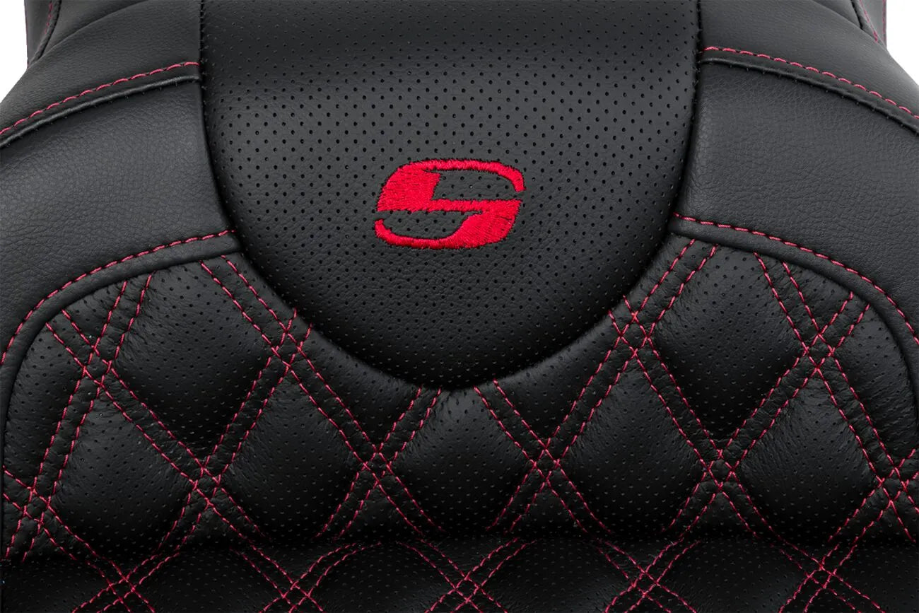 Saddlemen Roadsofa Lattice Stitch Seat - For Harley Davidson