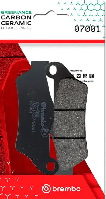 Brembo Prime Line Carbon Ceramic Brake Pad Set