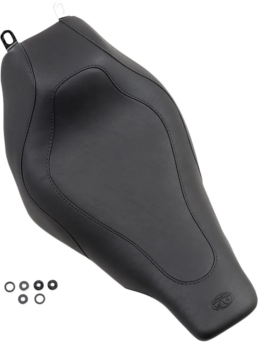 Mustang Tripper Solo Seat - Black - For Harley Davidson