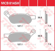 Trw Sh Series Sintrede Metal Bremseklodser - Bag