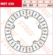 Trw Rund Fast Bremse Rotor 305mm - Front