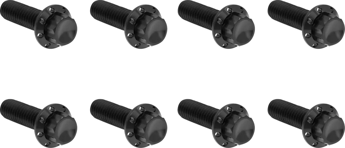 Arlen Ness Transmission Trap Door Bolt Kit Titanium 12-Point M8
