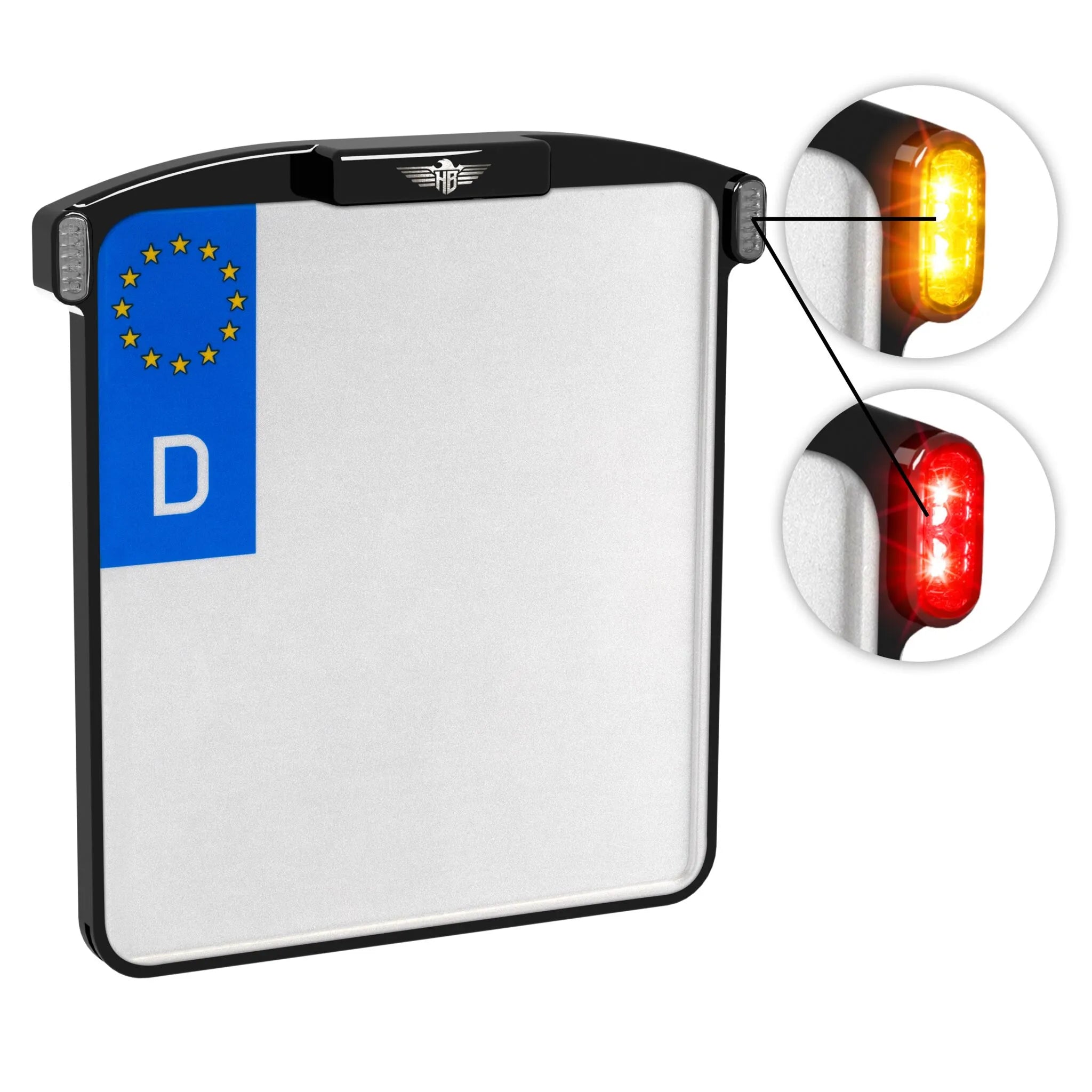 Heinz Bikes Micro License Plate Holder - Rear Mounting