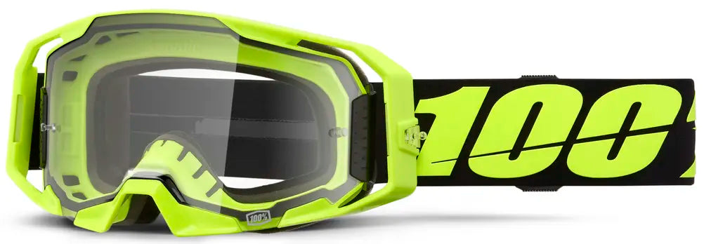 100% ARmatic Goggle Neon Yellow Clear