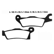 Moto-master Nitro Atv Bremseklodser - Sintrede Metal - For & Bag