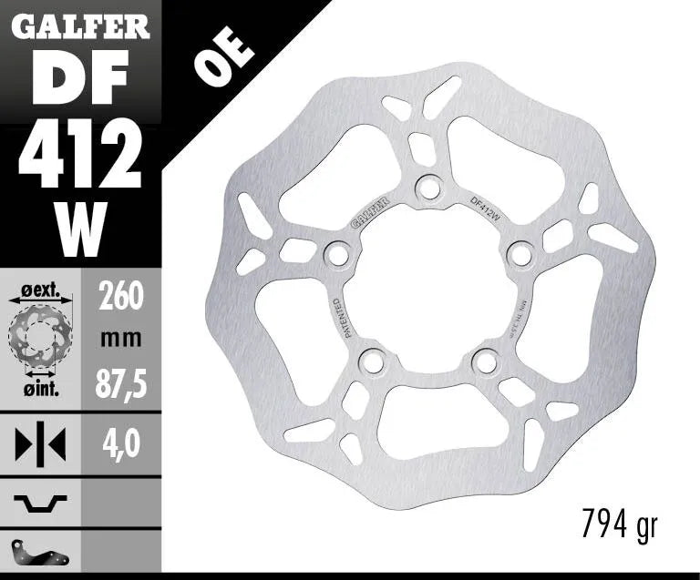 Galfer Wave® Brake Rotor For Motorcycles