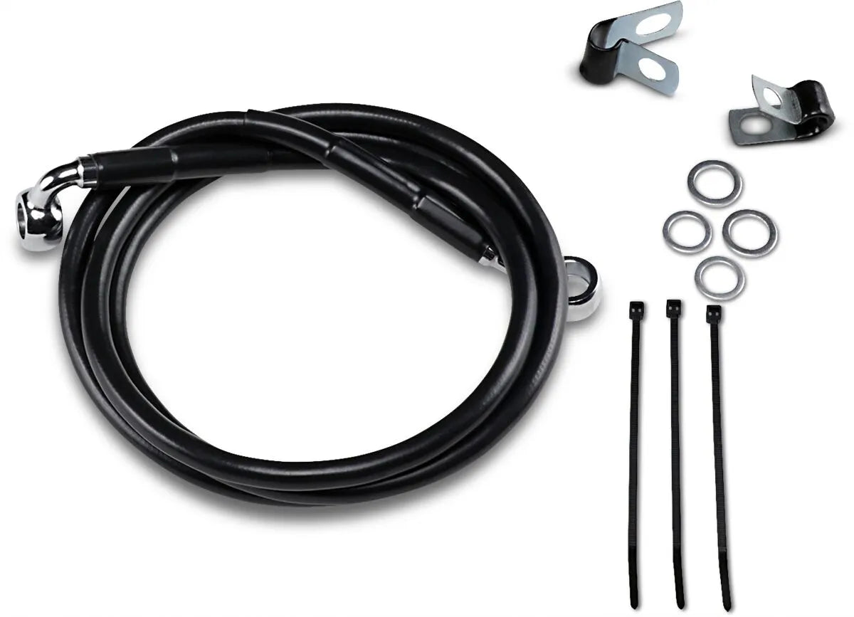 Drag Specialties Udvidet bremseslange kit 49.25" Sort