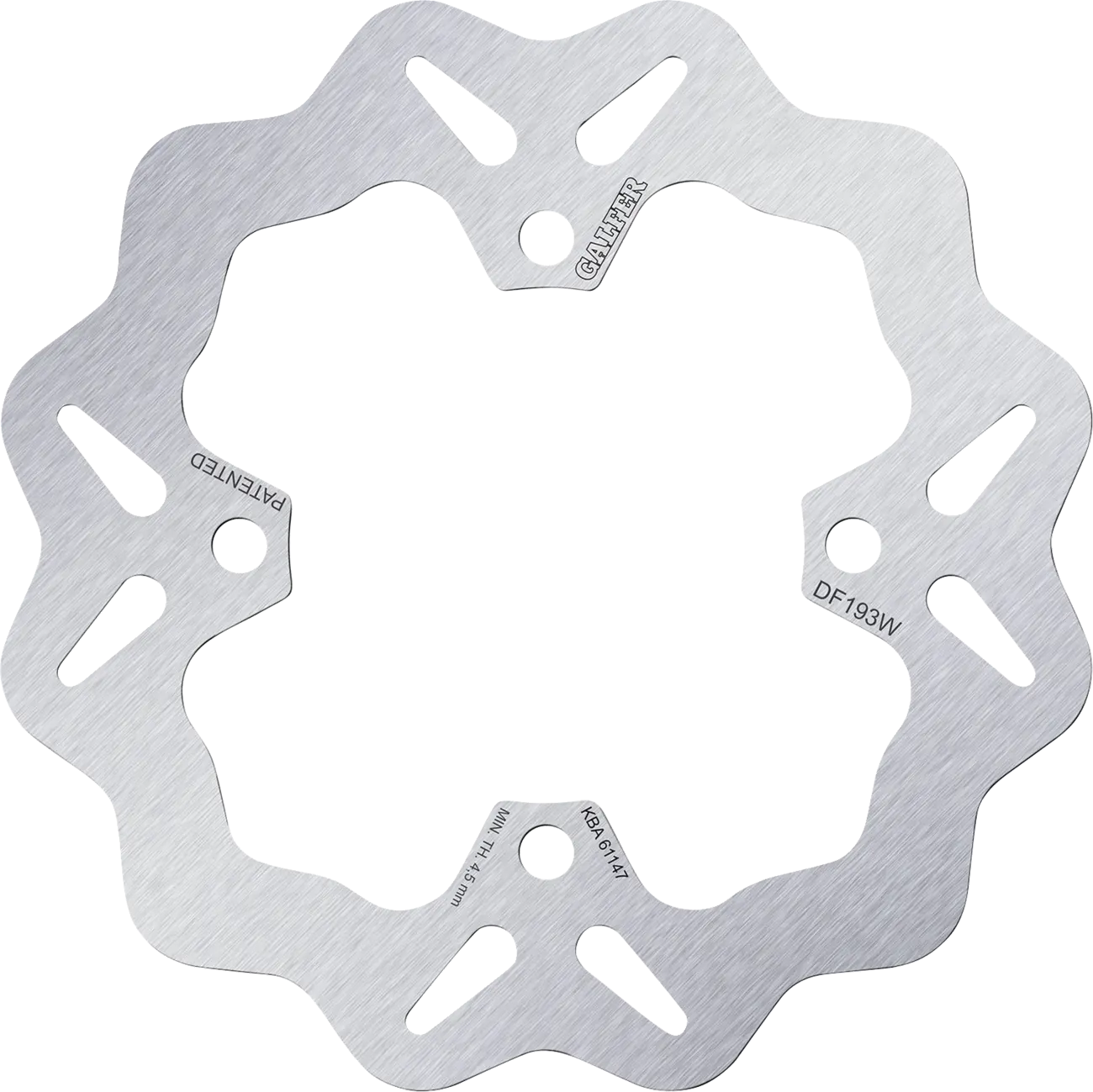 Galfer Brake Rotor For Motorcycle - Stainless Steel - Rear