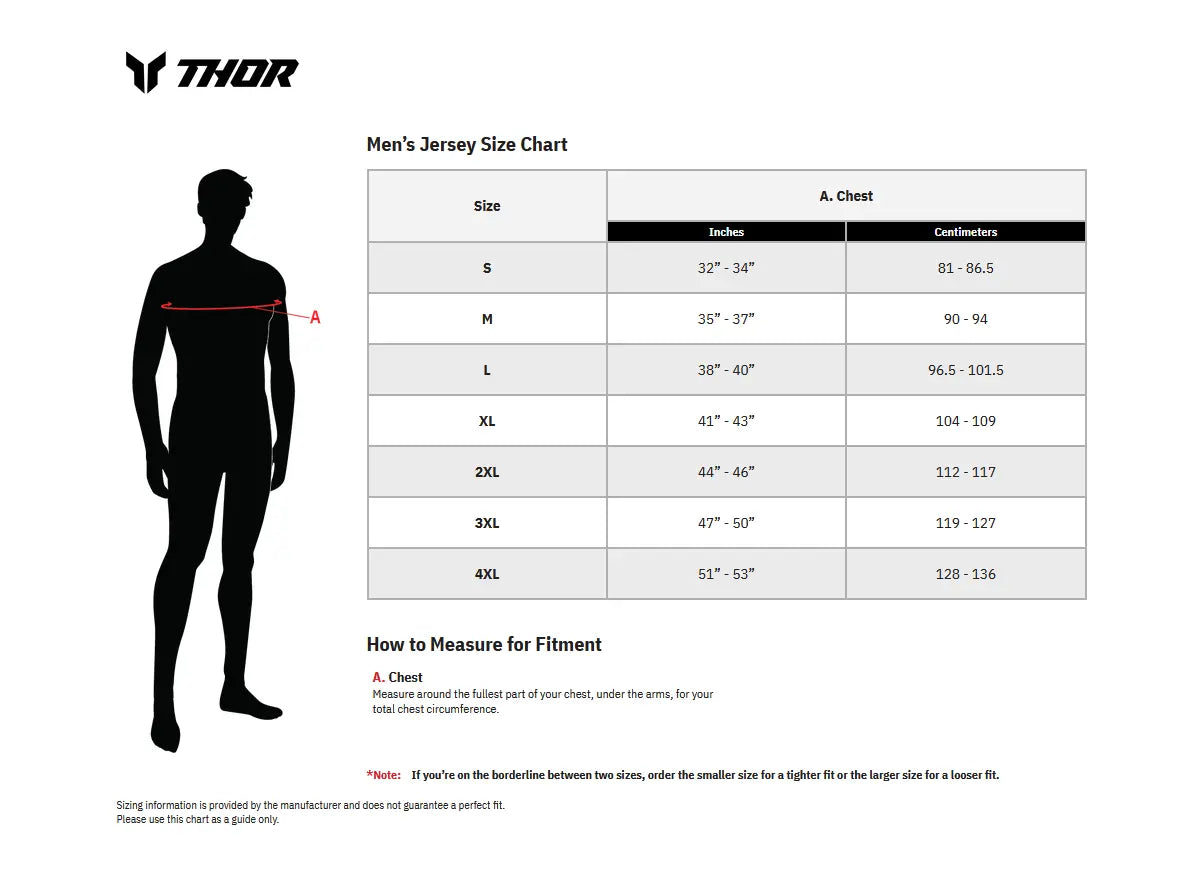 Thor Launchmode Shredder Jersey Black/White
