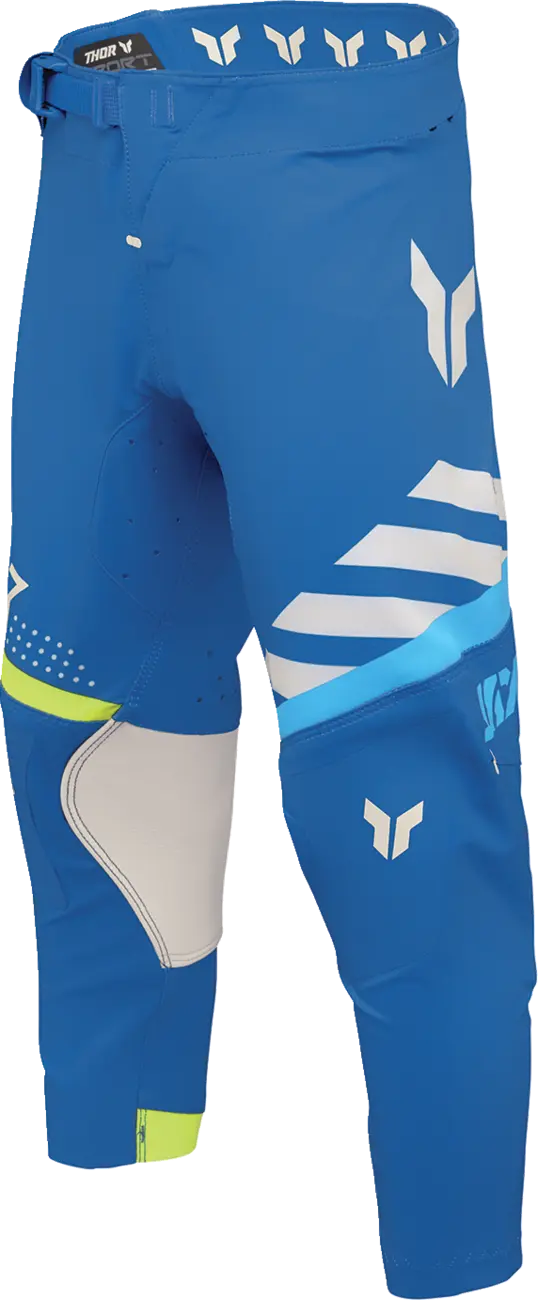 Thor Youth Sportmode Synth Pants - Blue/White/Yellow