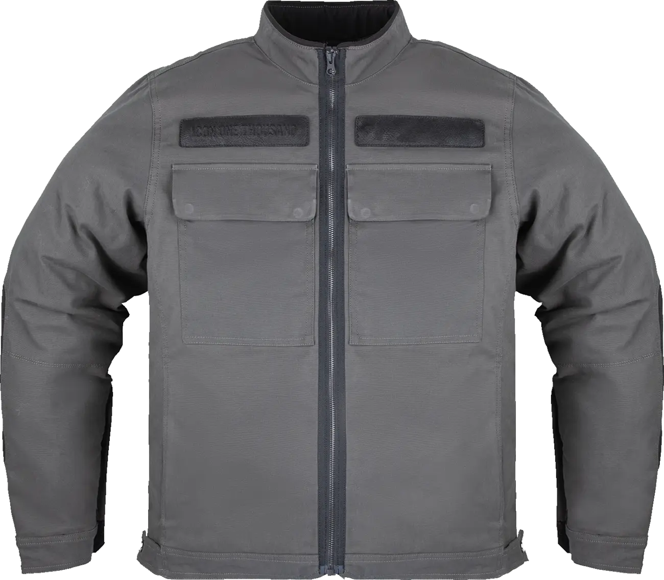 Icon Mototanker Jacket Foreet & Dual Sport - Black/Gray