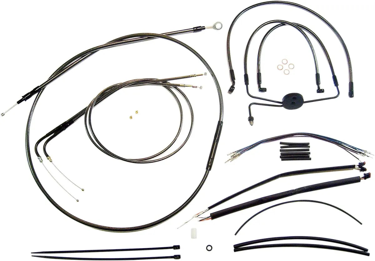 MAGNUM SHIELDING Black Pearl Handlebar Kit for Ape Hangers
