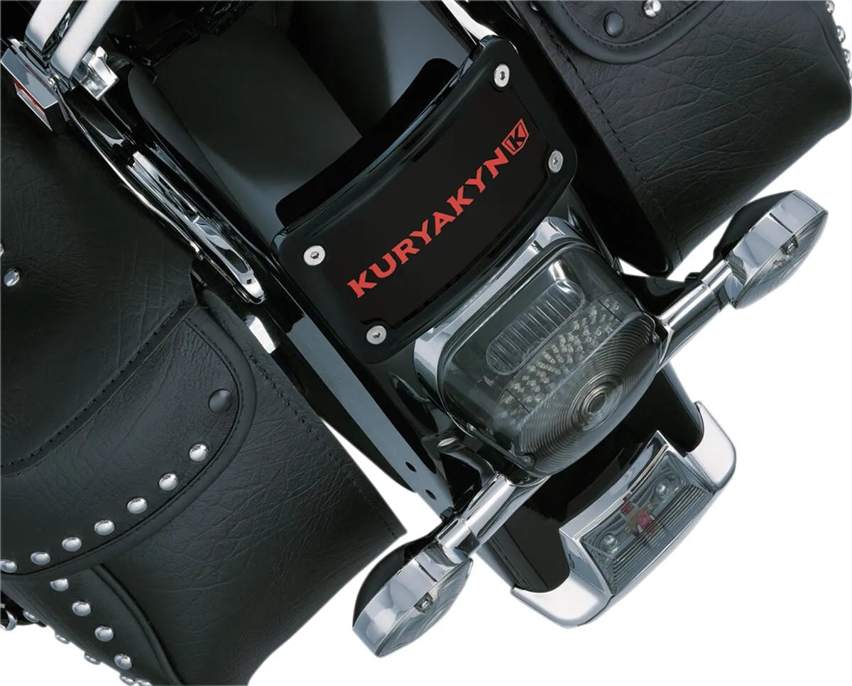 Kuryakyn Curved Laydown License Plate Mount With Frame