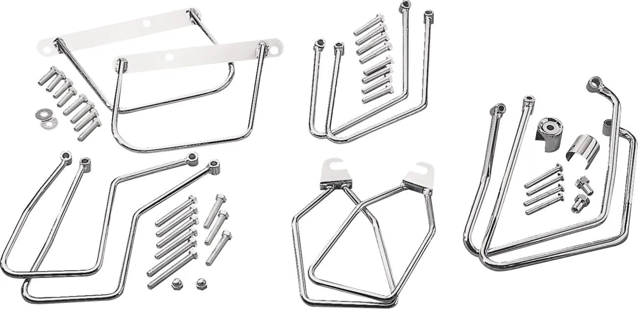 Drag Specialties Chrome Saddlebag Support Brackets