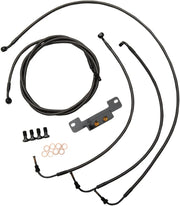 La Choppers Midnight Braided Handlebar Cable/Brake Line Kit