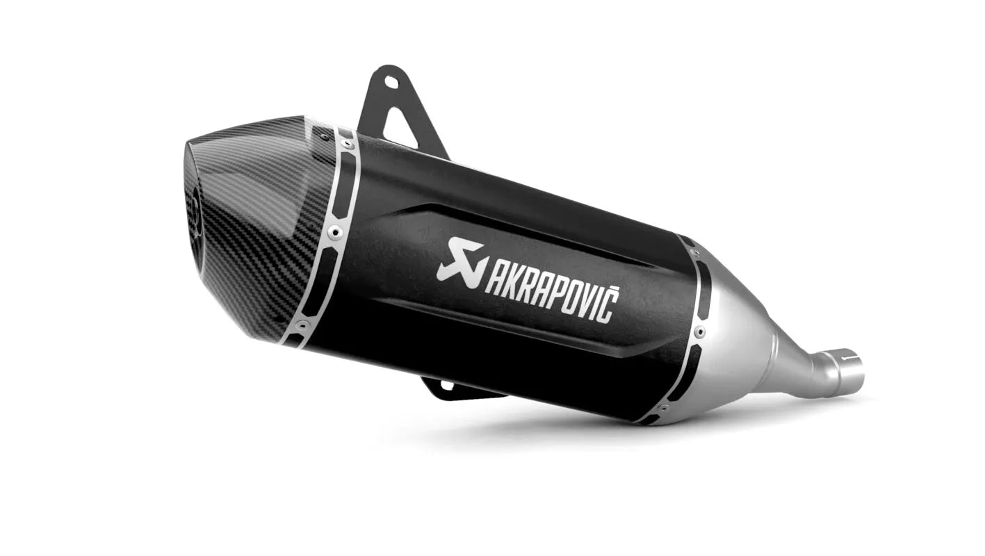 Akrapovic Slip-on Line Lyddæmper Til Scootere - ECE Godkendt til Vejbrug