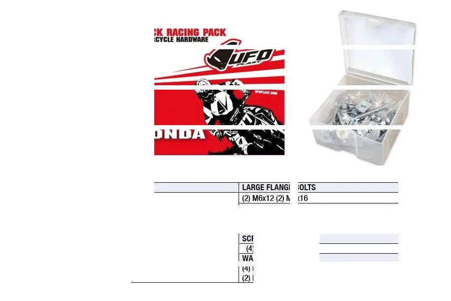 Ufo Track Racing Pack Hardware Sets