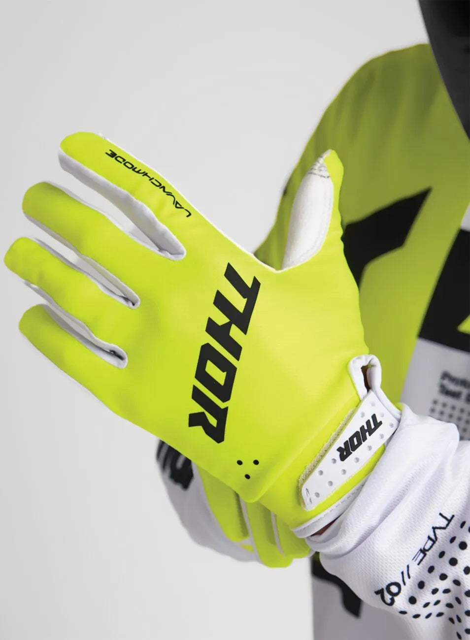 Thor Launchmode Gloves - White/Acid