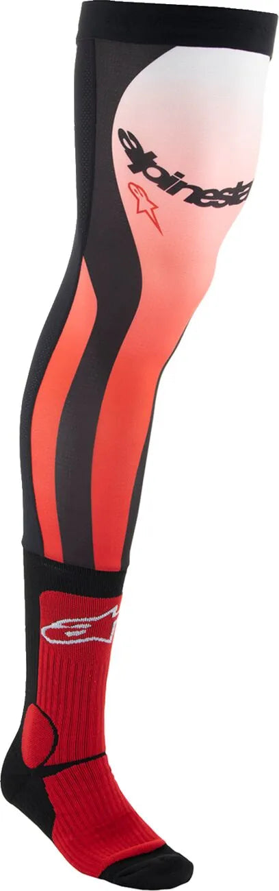 Alpinestars Knee Brace Socks Red/White