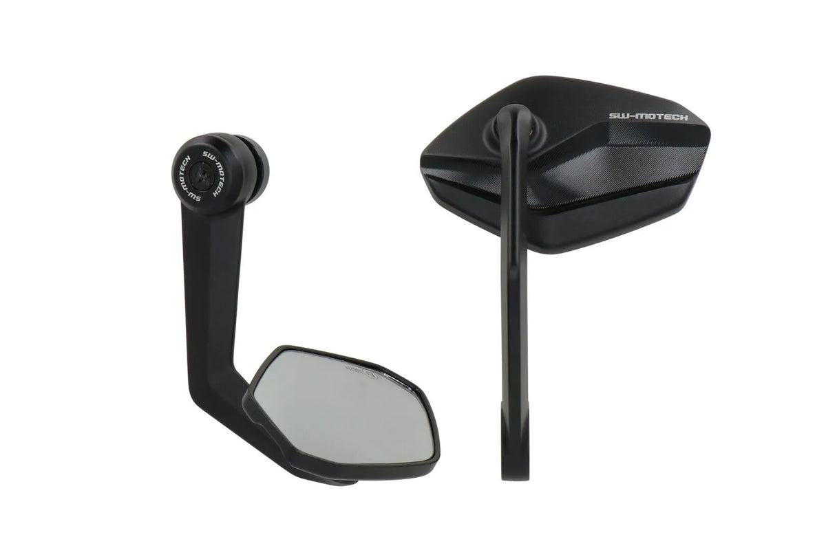 SW-Motech Bar End Mirrors - Black - MIR.07.865.10000