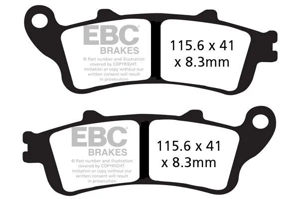 Ebc Vee Semi-sintered Brake Pads - Rear