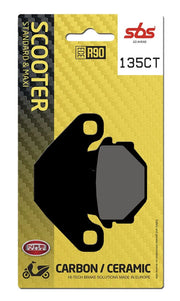 Sbs Ct Scooter Carbon Tech Organic Brake Pads Set - Front & Rear