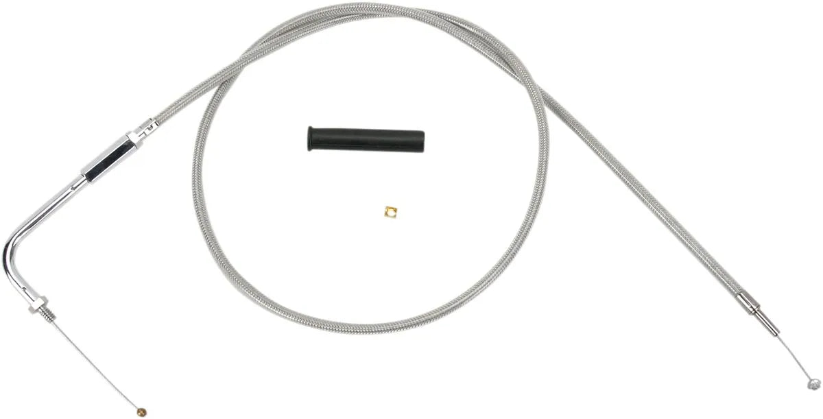 DRAG SPECIALTIES Stainless Braided Throttle Cable