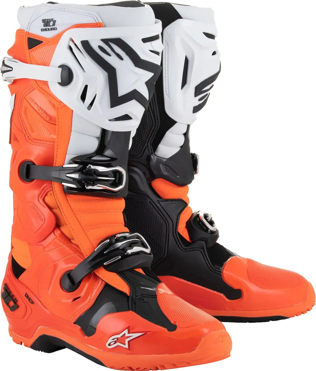 Alpinestars Tech 10 Enduro Boots Orange Fluo/Black/White