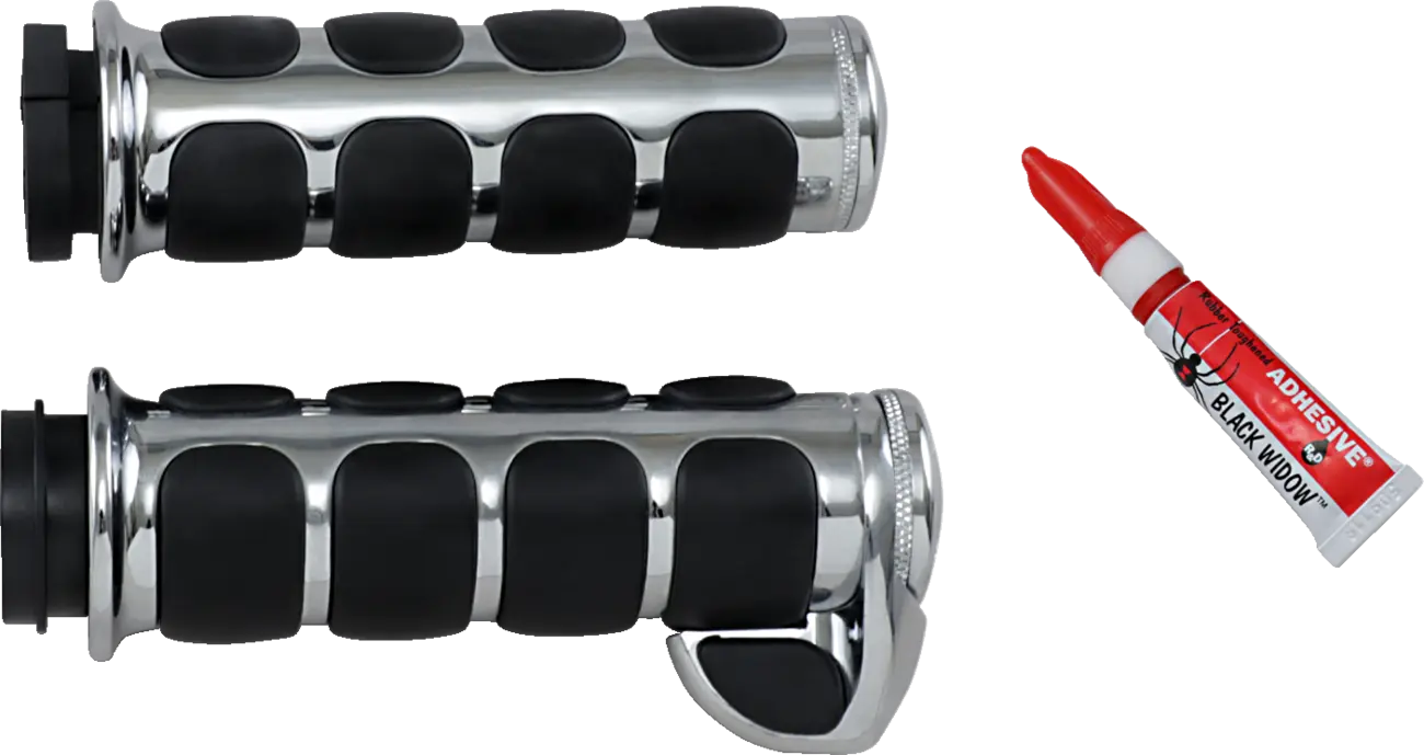 Kuryakyn Iso Grips For Harley Davidson - Black/chrome