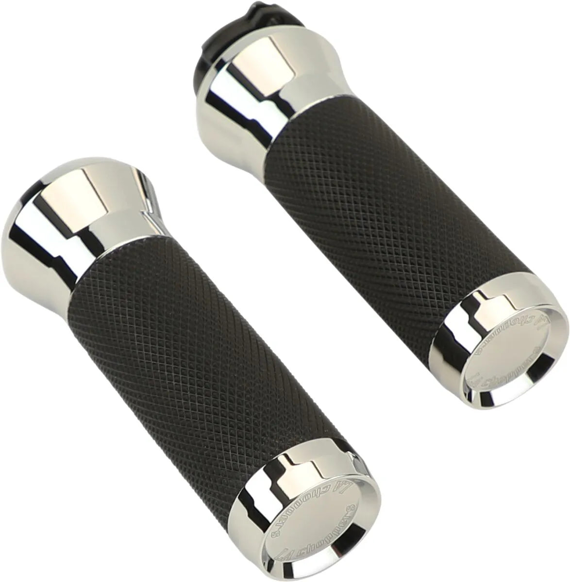 La Choppers Grips - Chrome, 1-inch Handlebar
