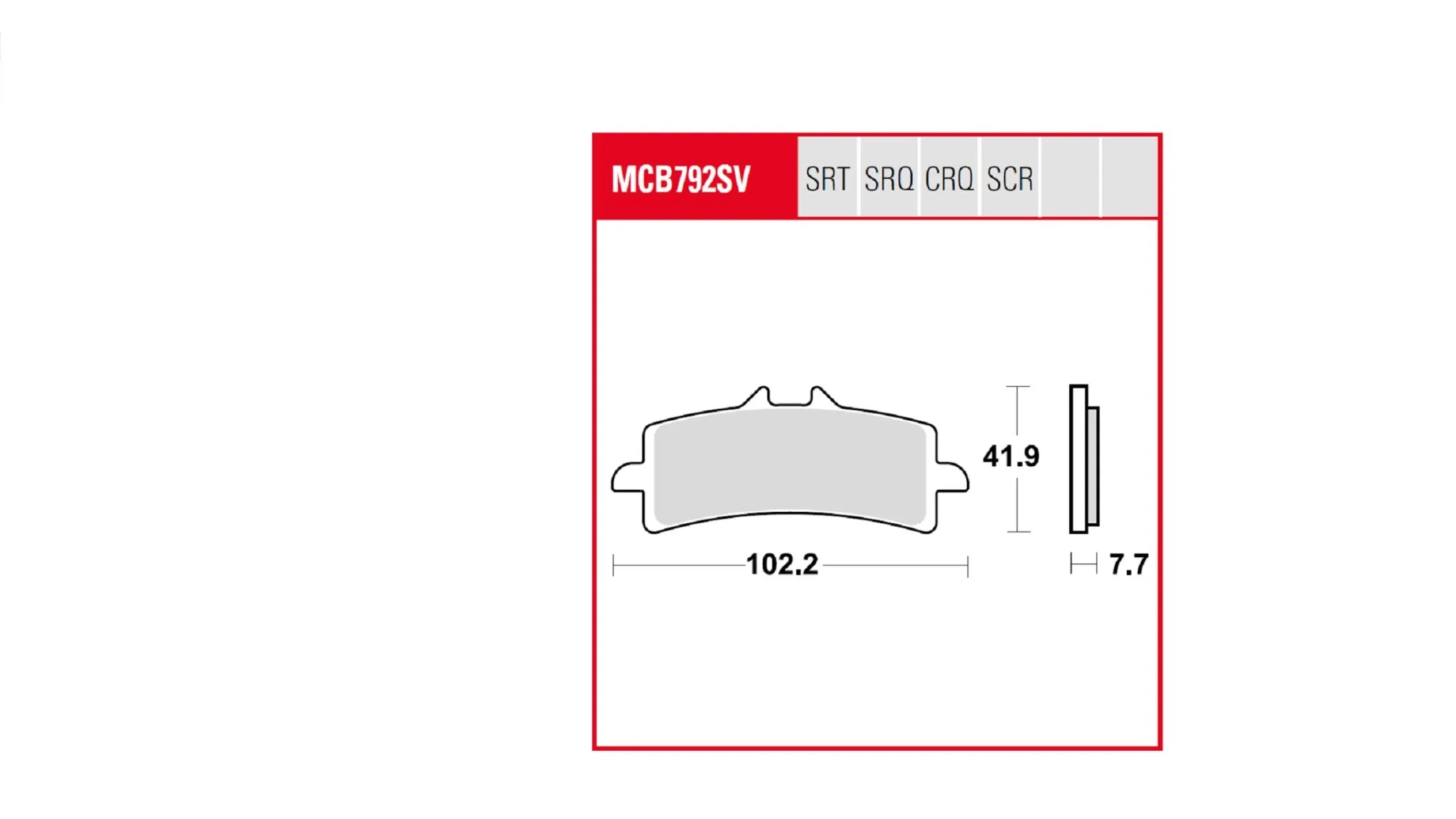 Trw Trq Sintered Race Brake Pads - Front