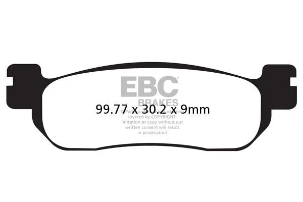 Ebc Sfa-hh Sintrede Bremseklodser Til Scootere - Bag