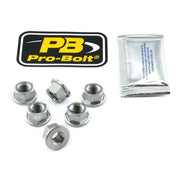 Pro Bolt Titanium Sprocket Nuts - 6 Pack