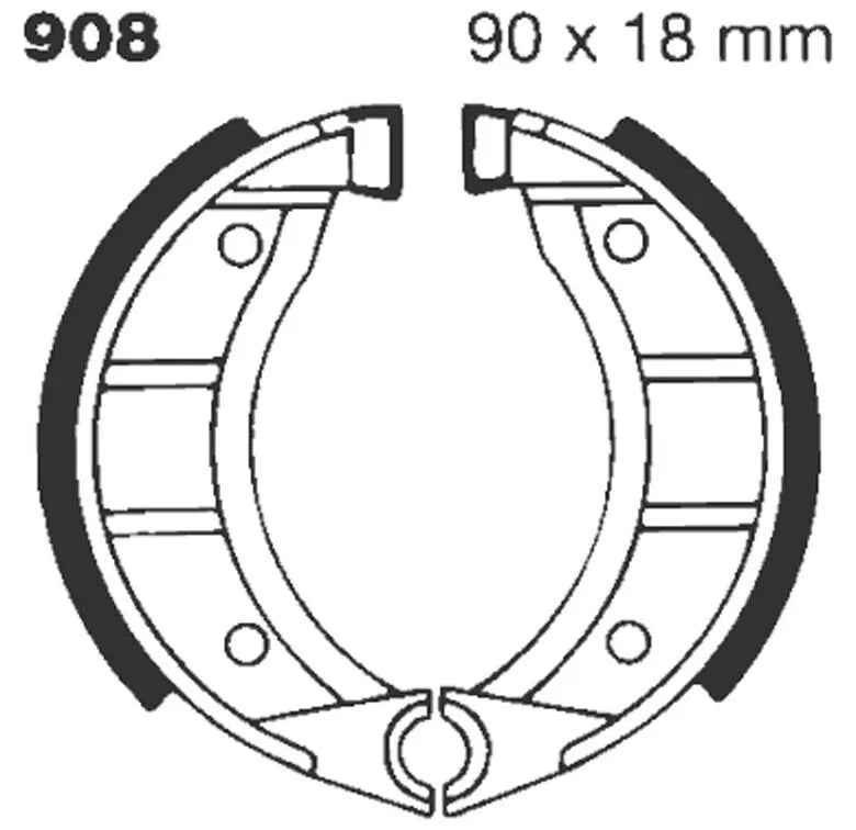 Ebc Standard Bremse Sko - Organisk Base - Foran