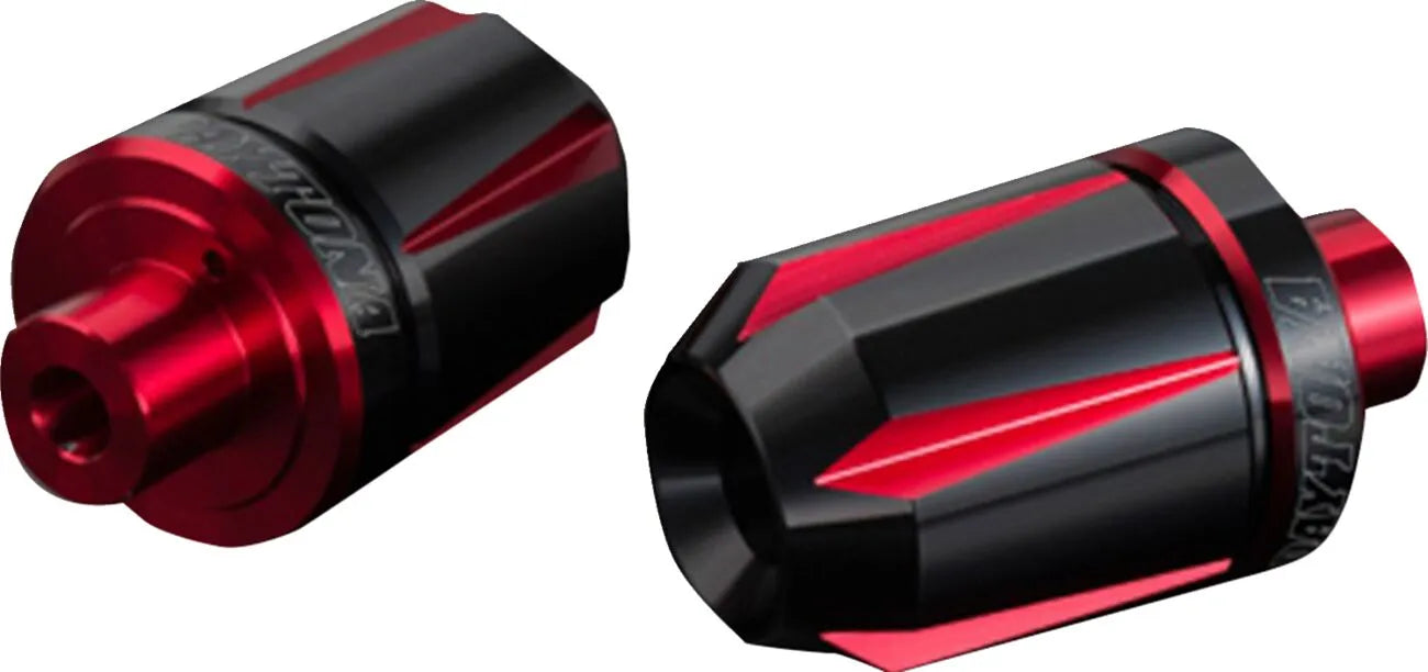 Daytona Scratch Handlebar End - Black/red Anodized