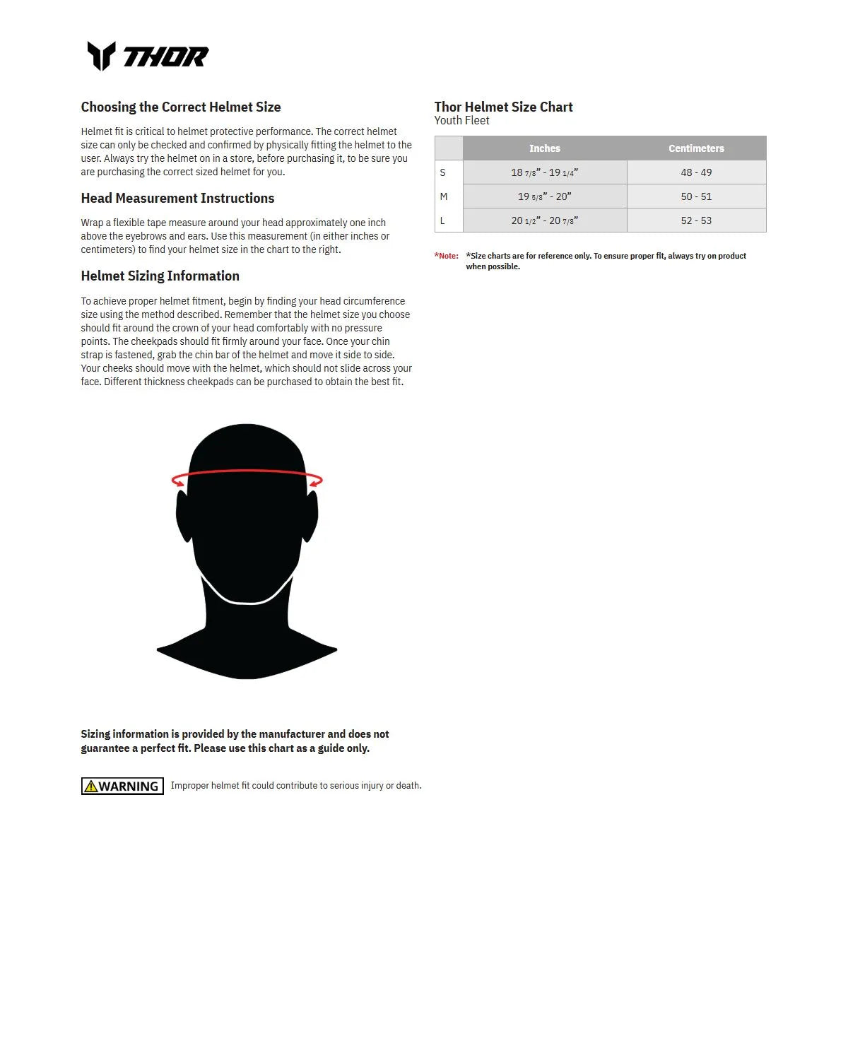 Thor Youth Fleet Blackout Helmet