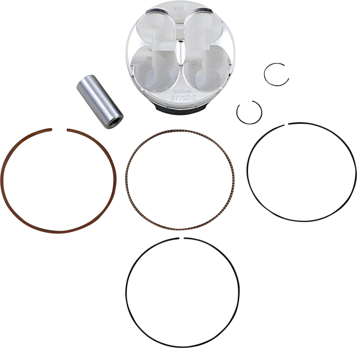 Wossner Piston Kit - 4-stroke, 76.82mm Bore